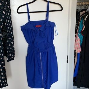 Royal Blue zipper dress